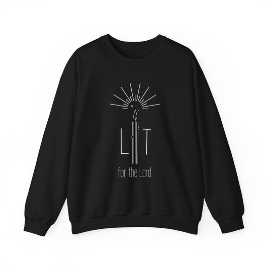 Lit for the Lord (Unisex Heavy Blend™ Crewneck Sweatshirt)