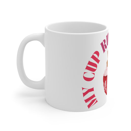 Cozy Christmas Mug - "My Cup Runneth Over" 11oz Coffee Mug