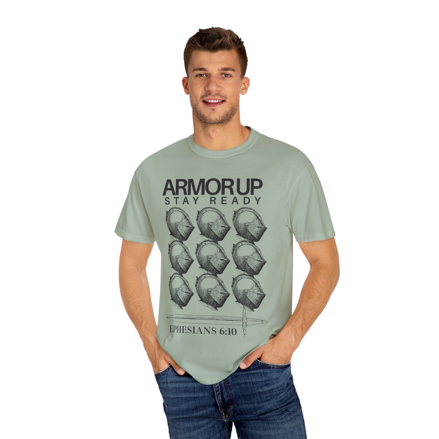 Armor Up (Unisex Garment-Dyed T-shirt)