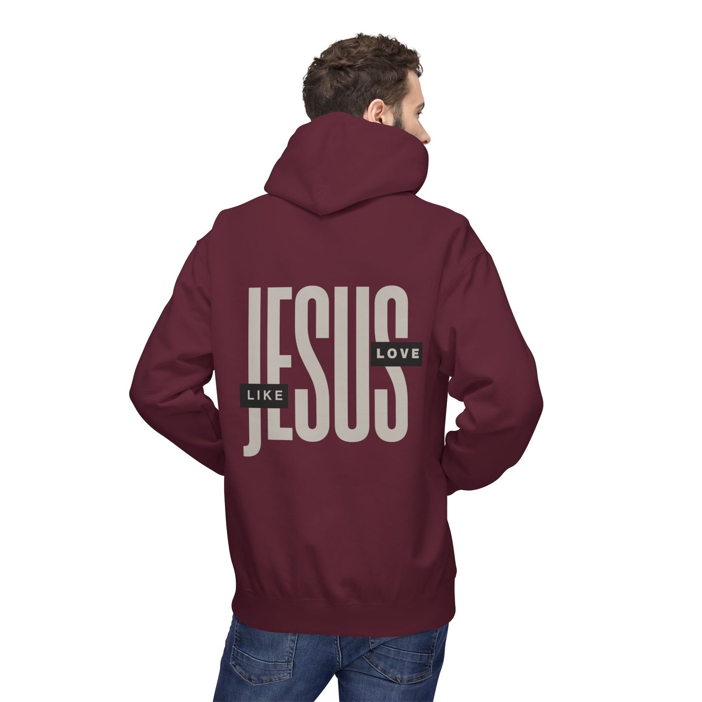 Jesus Love Hoodie — "Like" Graphic Faith Pullover
