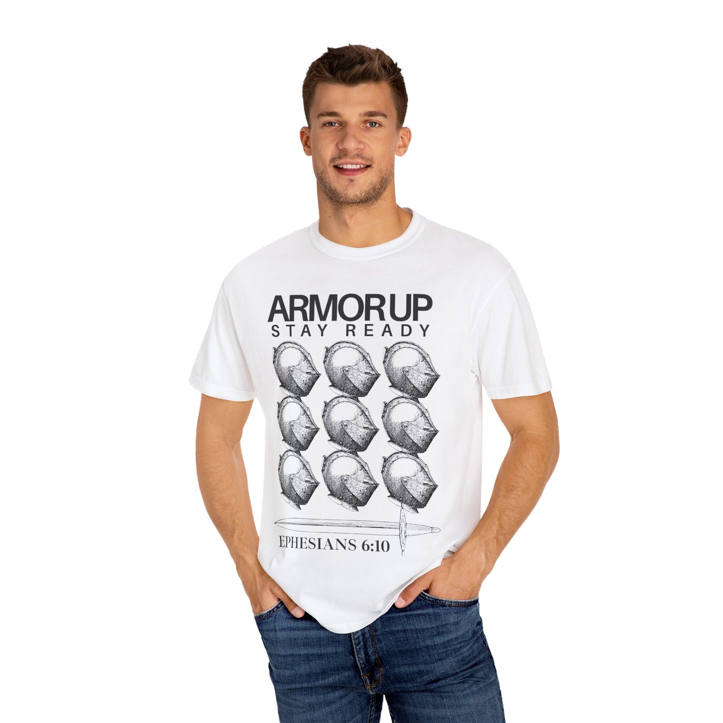 Armor Up (Unisex Garment-Dyed T-shirt)