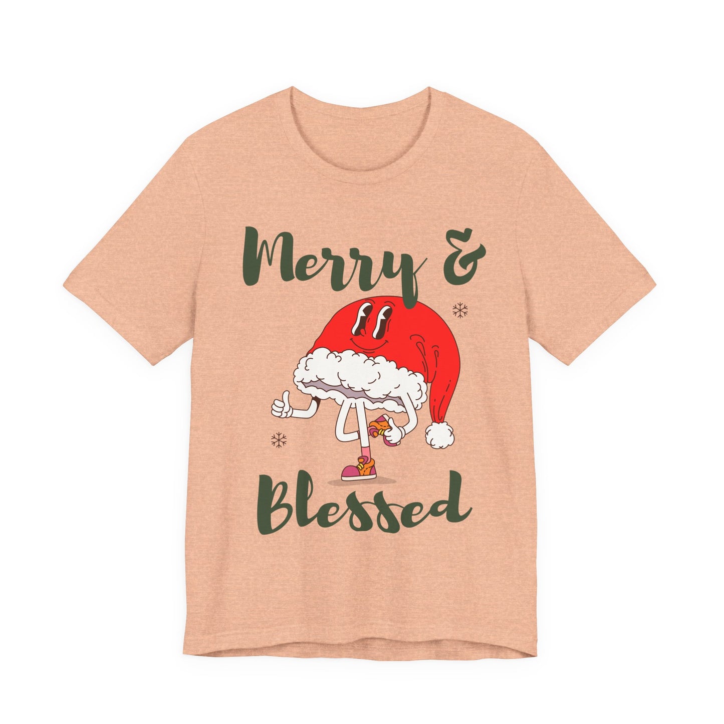 Merry & Blessed (Unisex Holiday Tee)