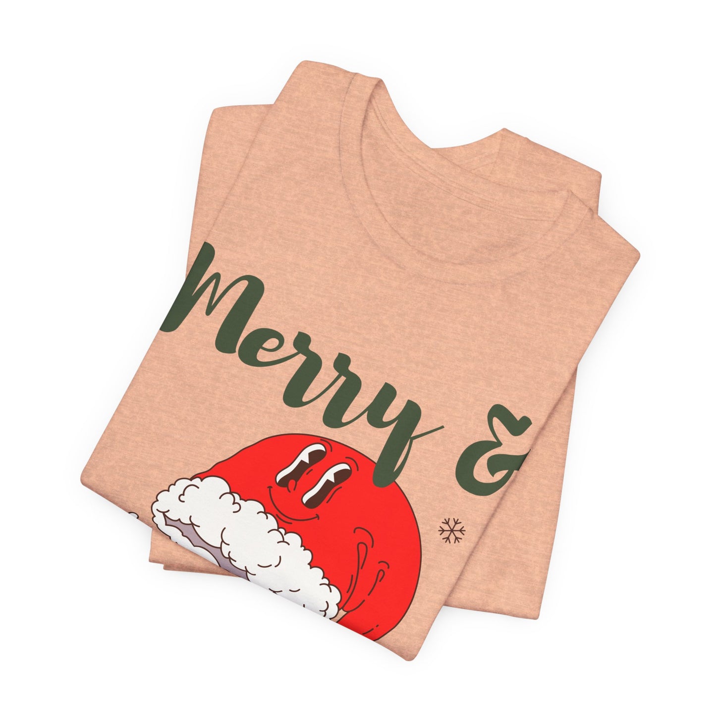Merry & Blessed (Unisex Holiday Tee)