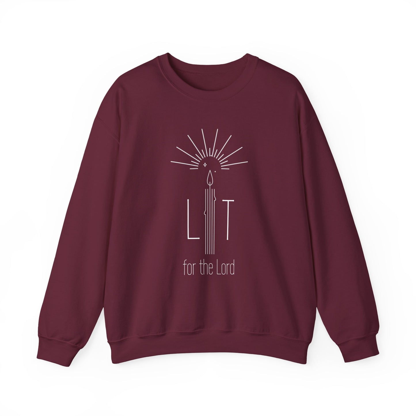 Lit for the Lord (Unisex Heavy Blend™ Crewneck Sweatshirt)