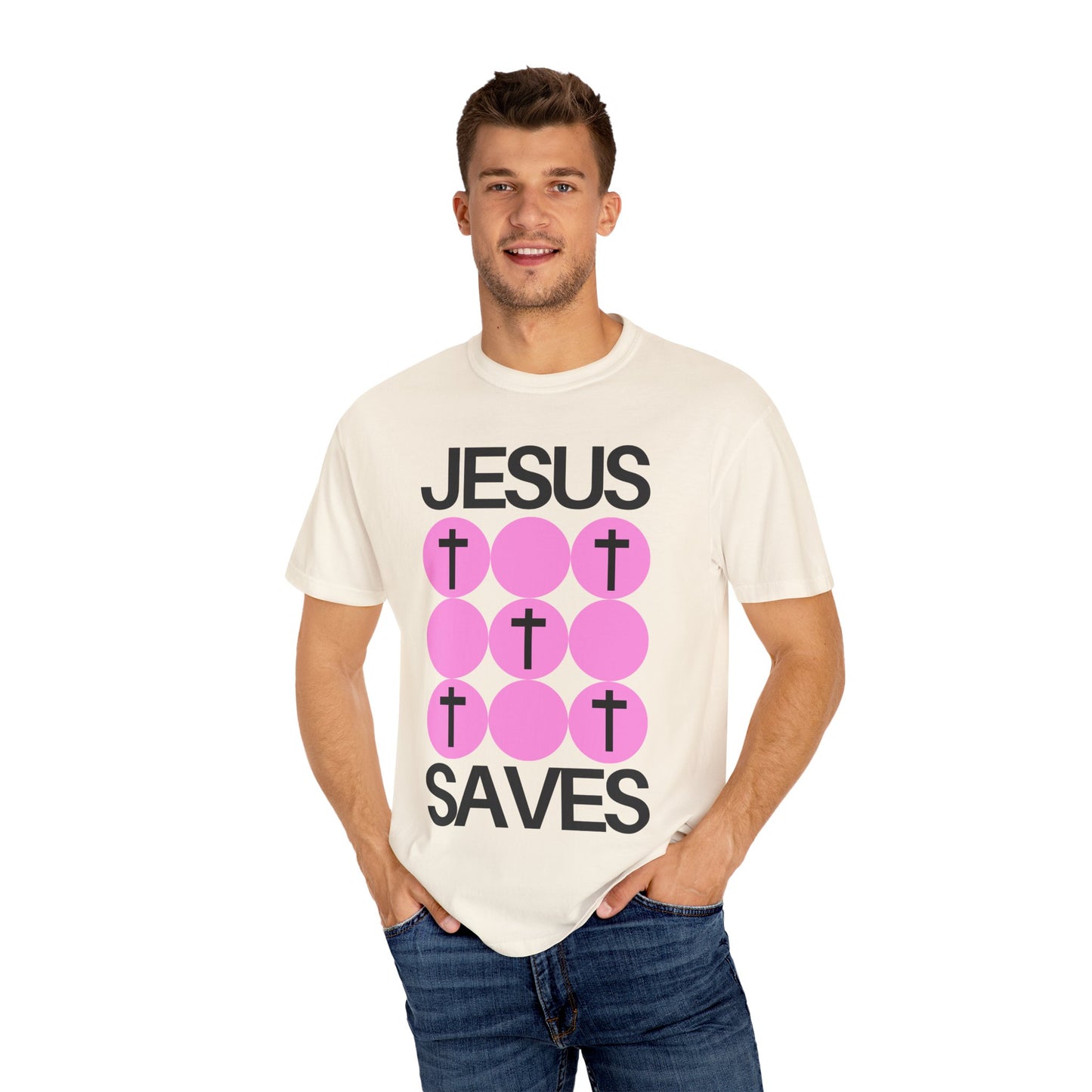 Jesus Saves (Unisex Garment-Dyed T-shirt)