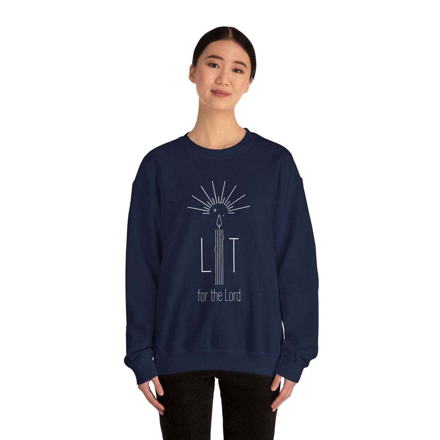 Lit for the Lord (Unisex Heavy Blend™ Crewneck Sweatshirt)