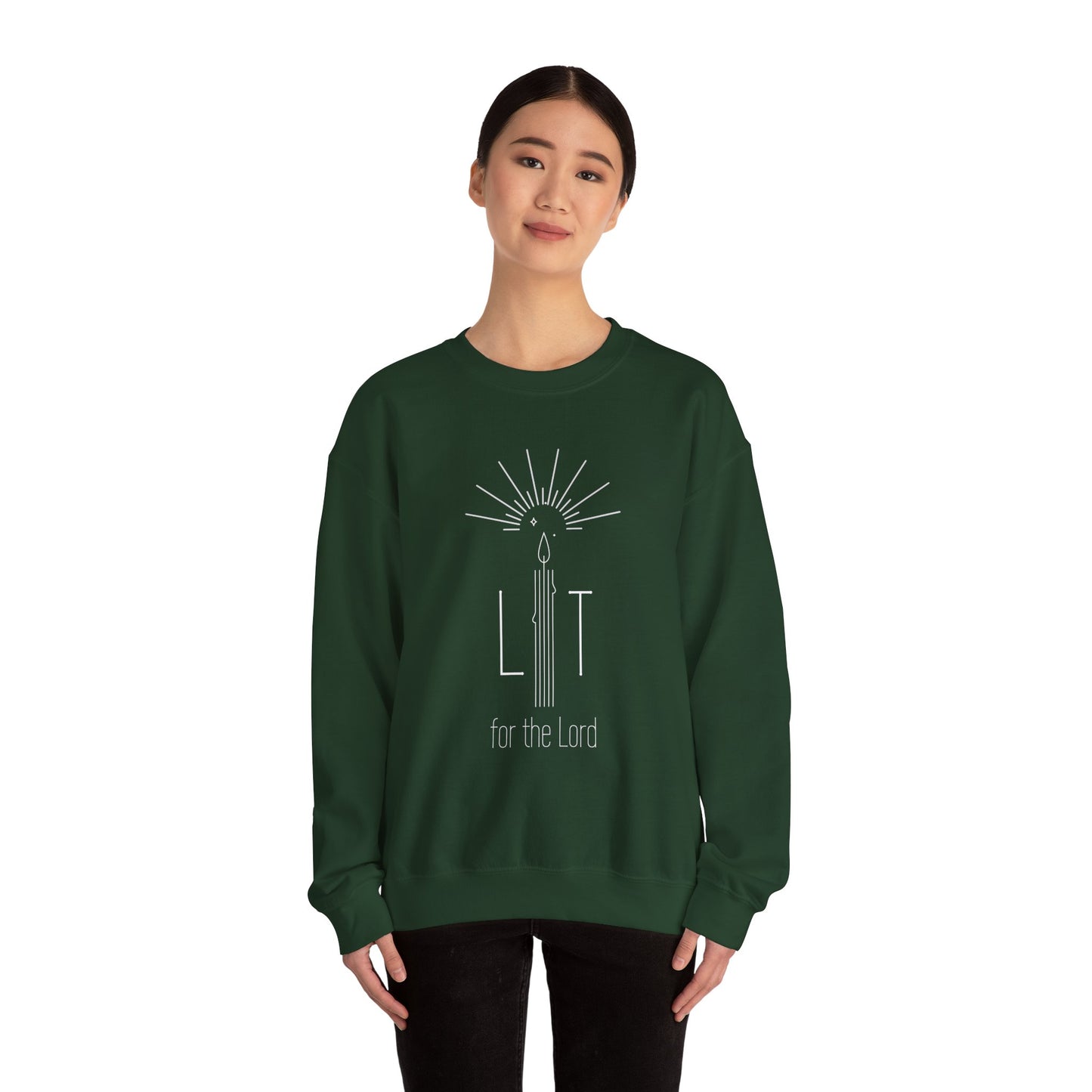 Lit for the Lord (Unisex Heavy Blend™ Crewneck Sweatshirt)