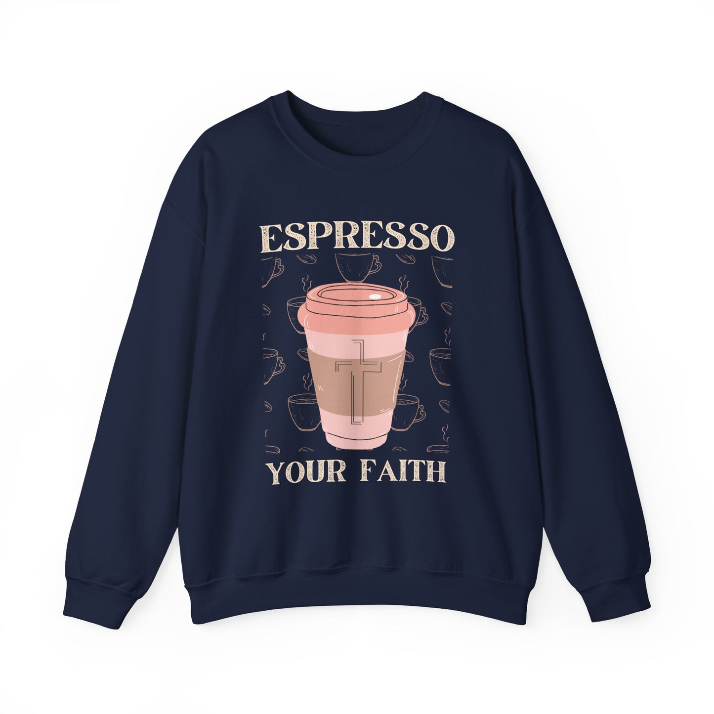 Espresso Your Faith (Unisex Heavy Blend™ Crewneck Sweatshirt)