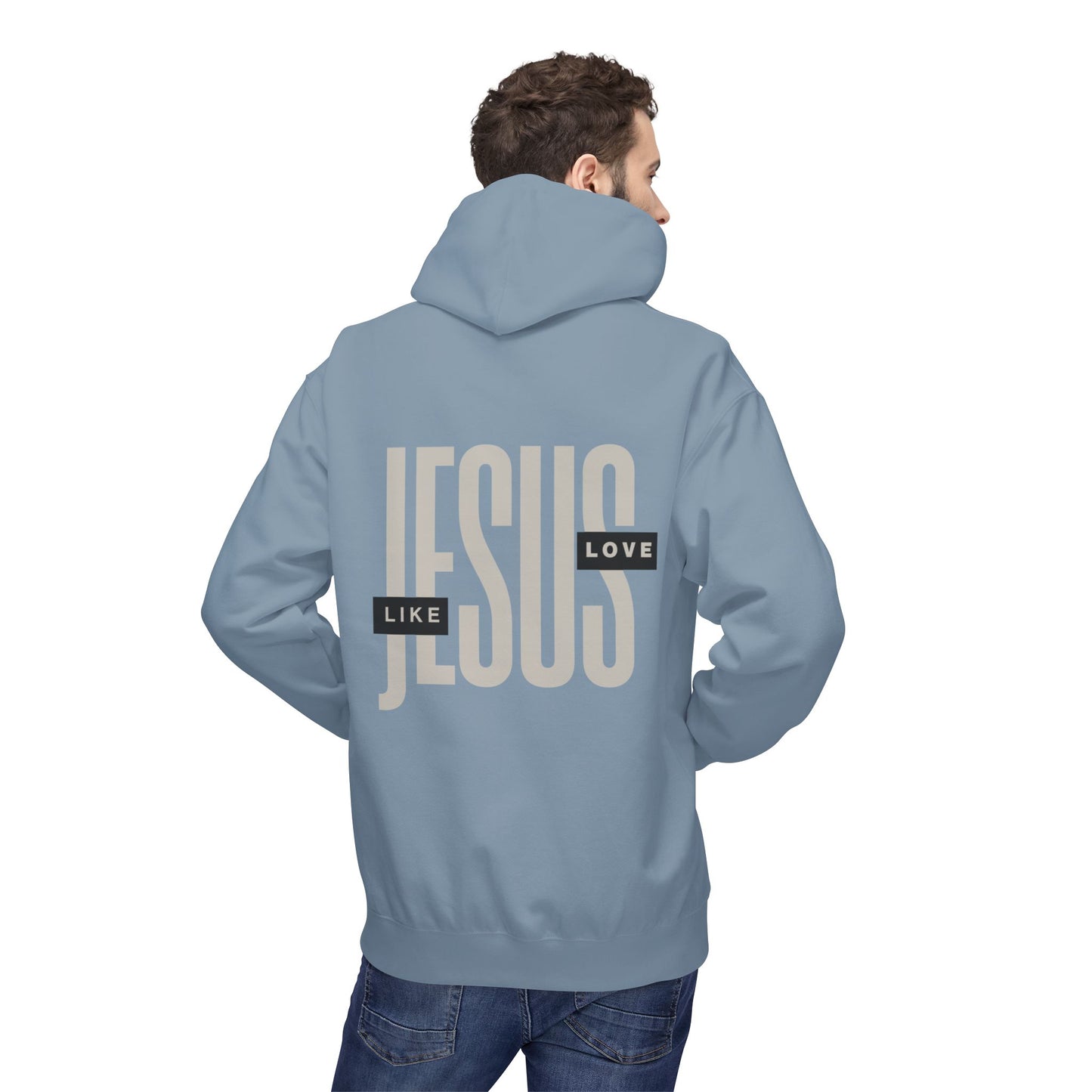 Jesus Love Hoodie — "Like" Graphic Faith Pullover