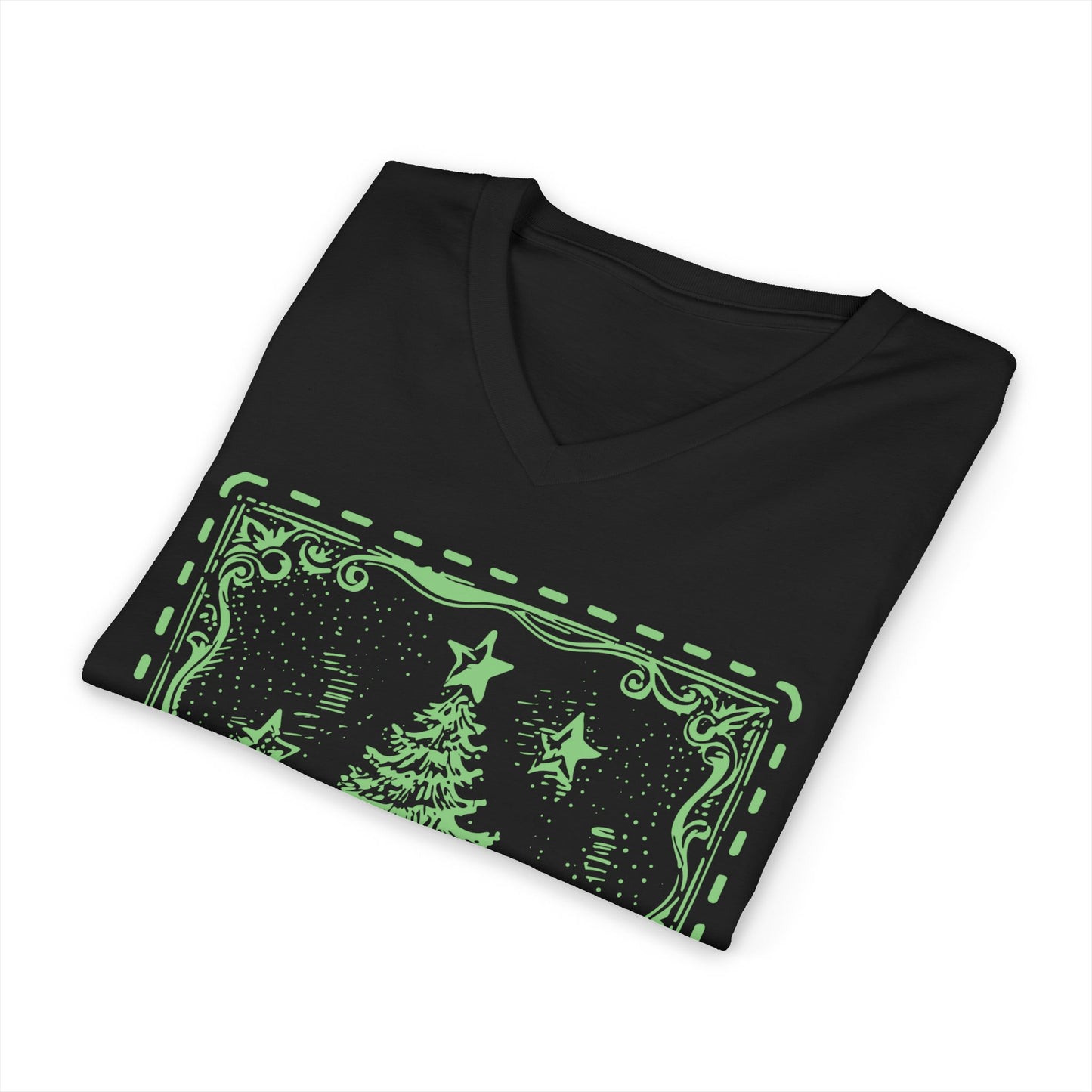 Rooted and Evergreen (Vintage Christmas V-Neck)