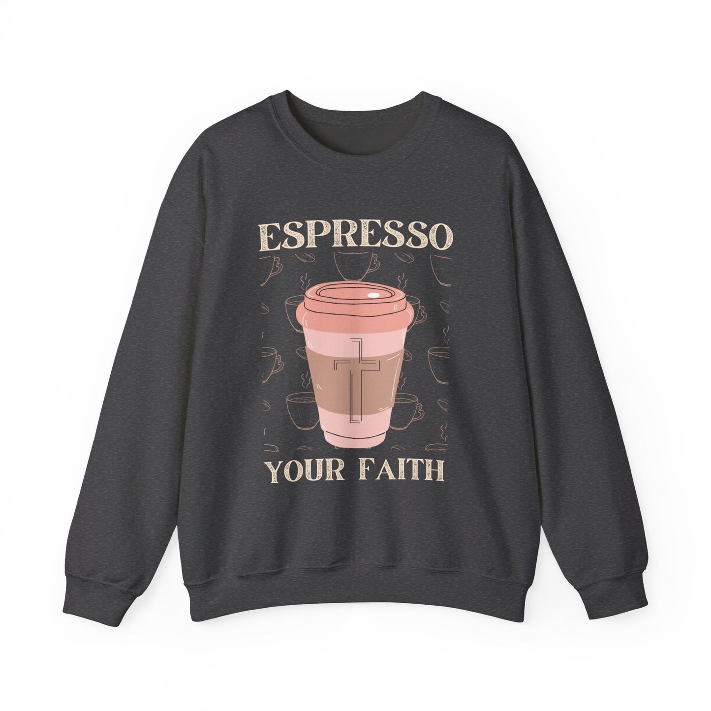 Espresso Your Faith (Unisex Heavy Blend™ Crewneck Sweatshirt)