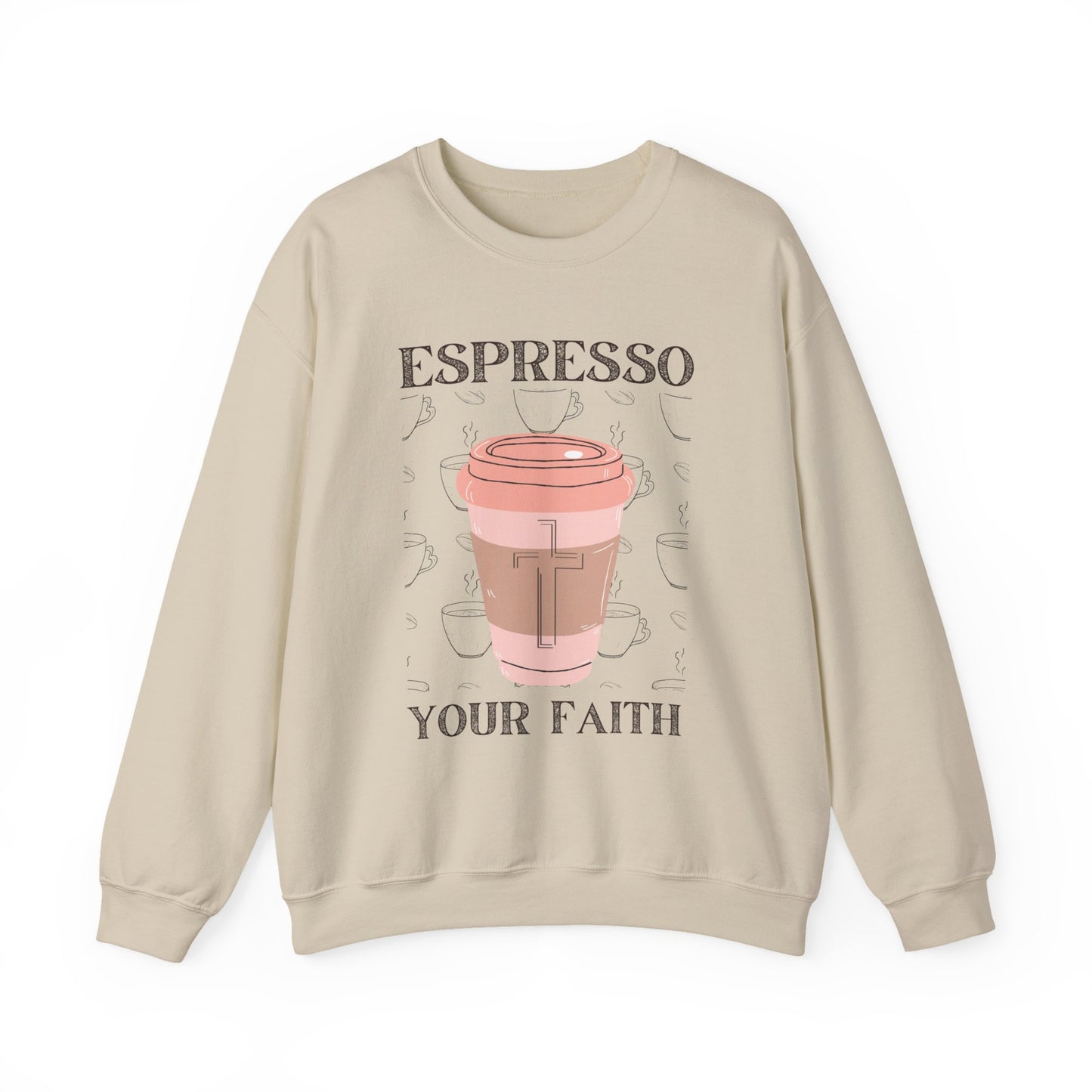 Espresso Your Faith (Unisex Heavy Blend™ Crewneck Sweatshirt)