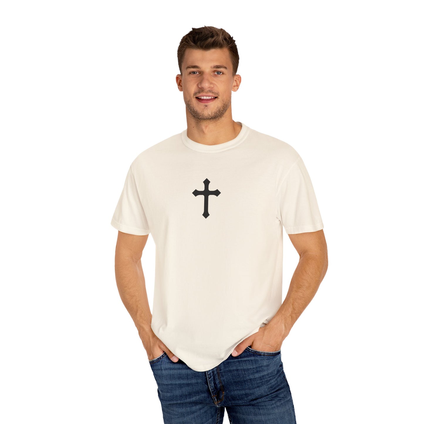 I Pledge Allegiance to the Cross (Unisex Garment-Dyed T-shirt)