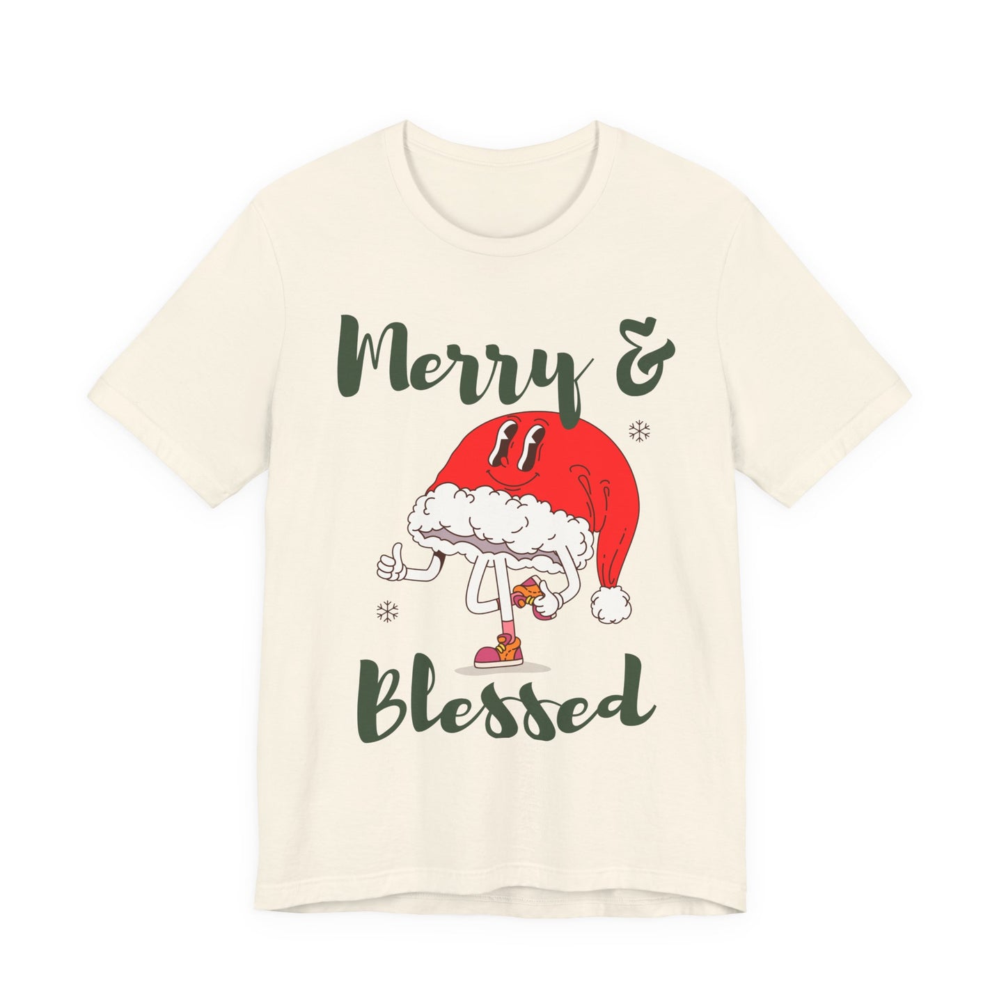 Merry & Blessed (Unisex Holiday Tee)