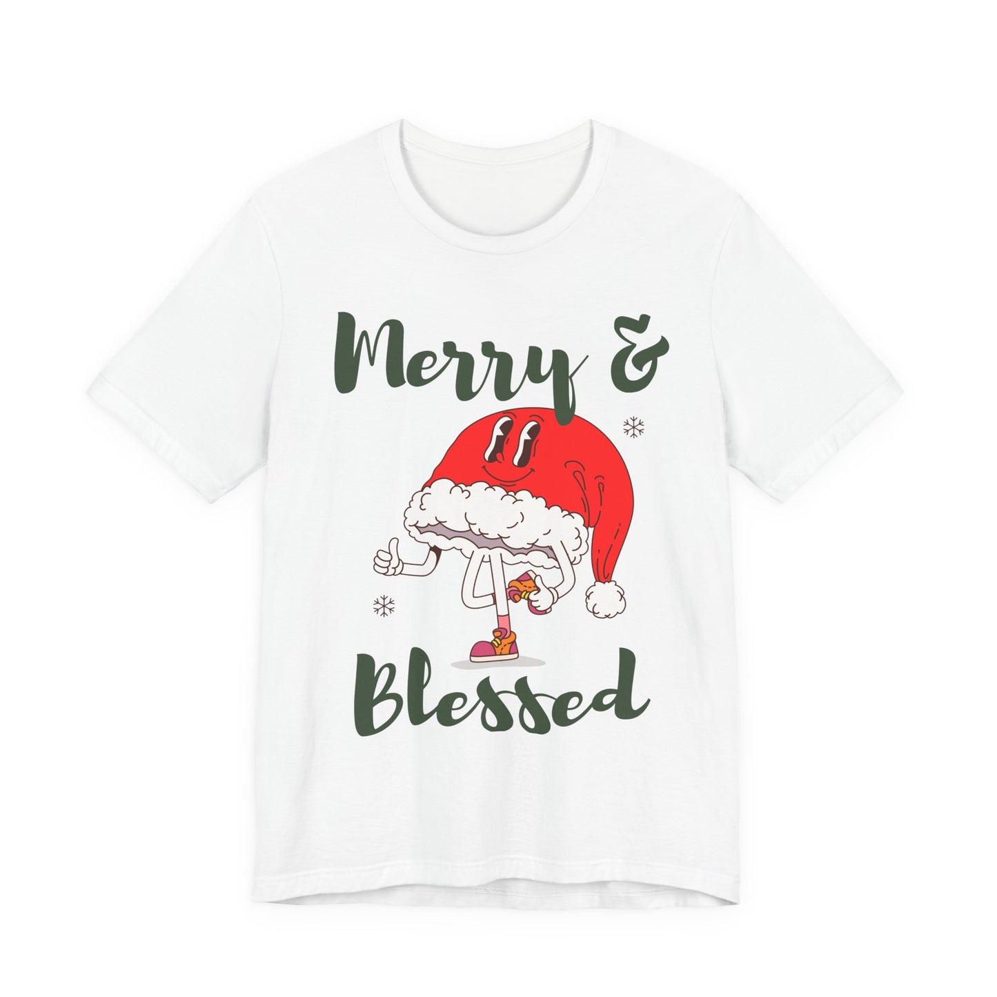 Merry & Blessed (Unisex Holiday Tee)