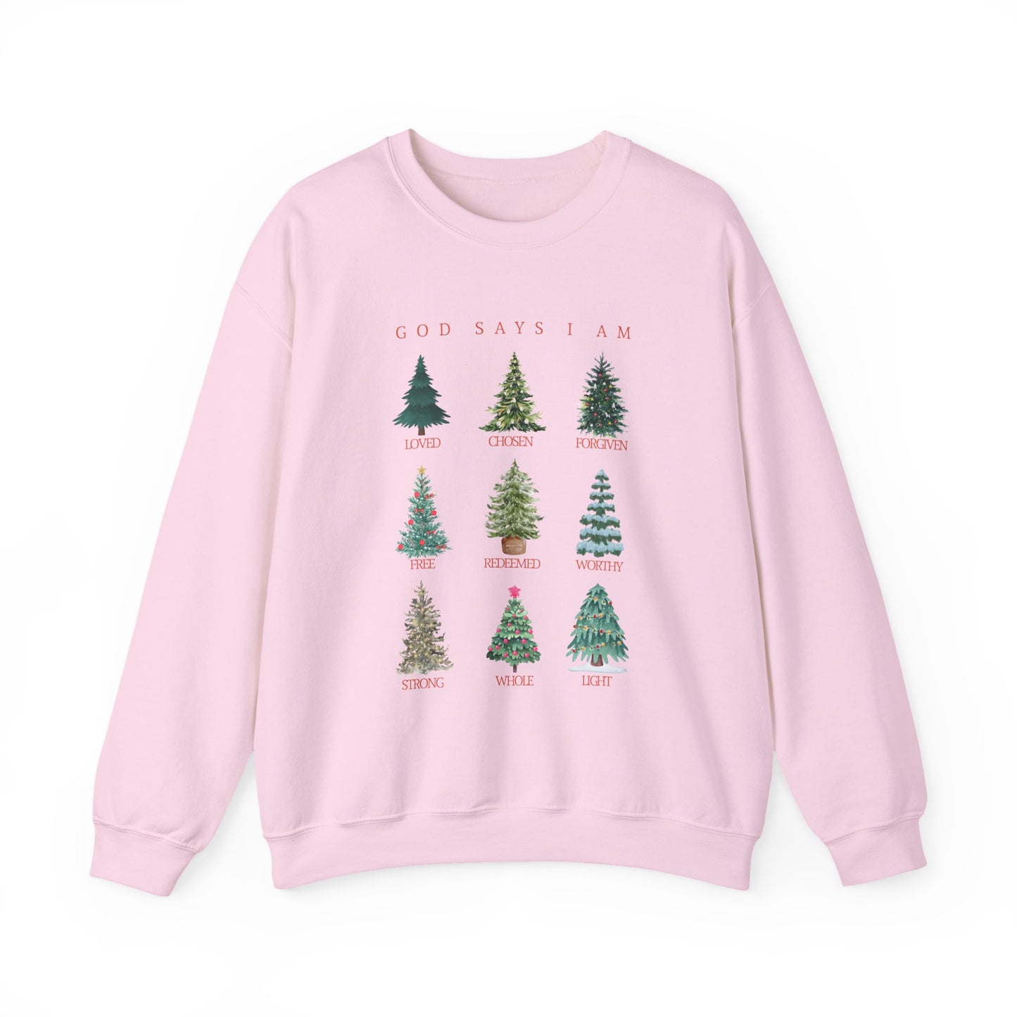 God Says I Am Christmas (Unisex Heavy Blend Sweatshirt)