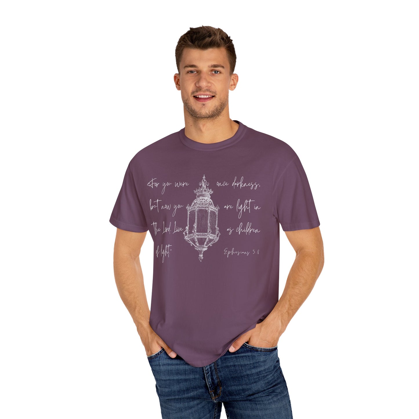 Light in the Lord (Unisex Garment-Dyed T-shirt)