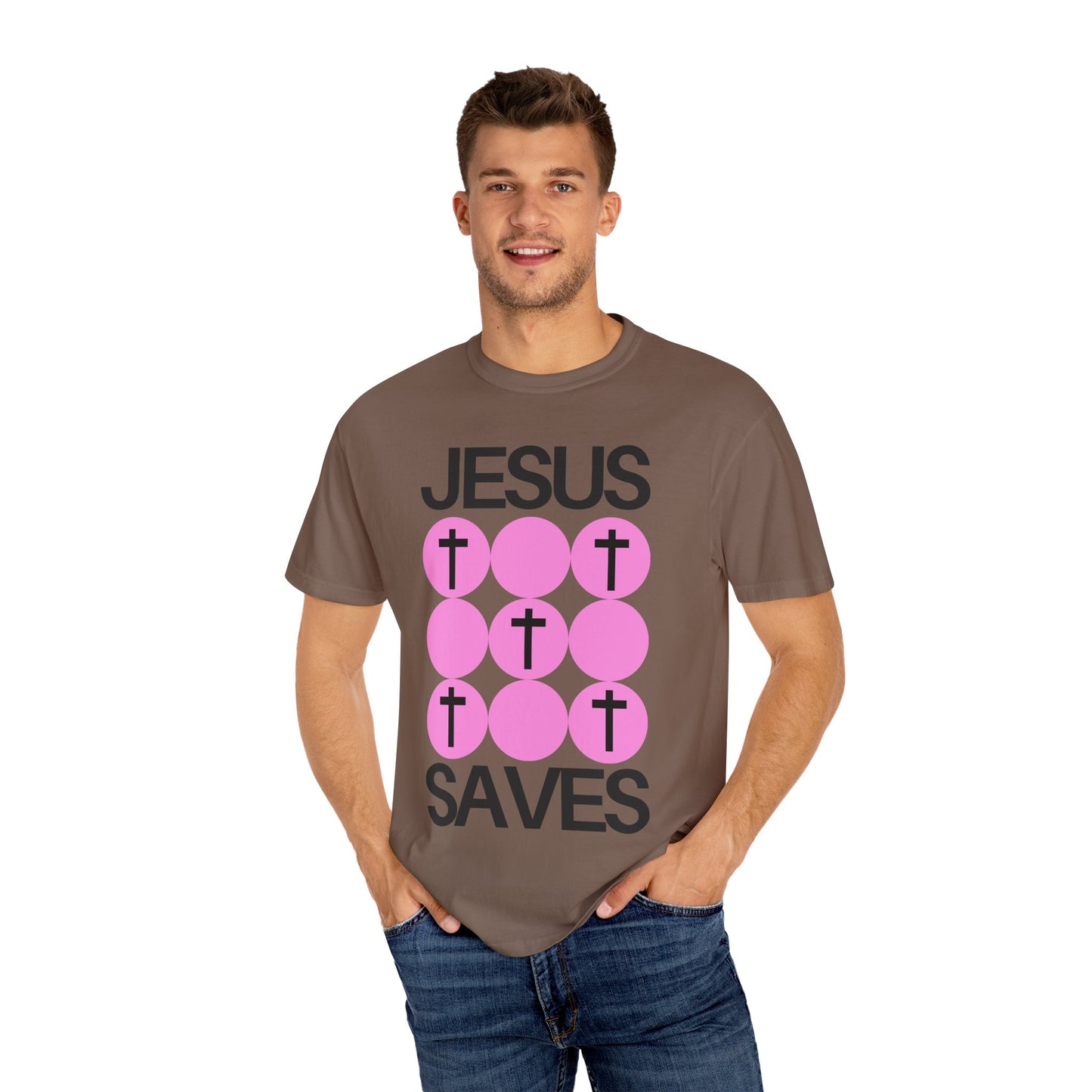 Jesus Saves (Unisex Garment-Dyed T-shirt)