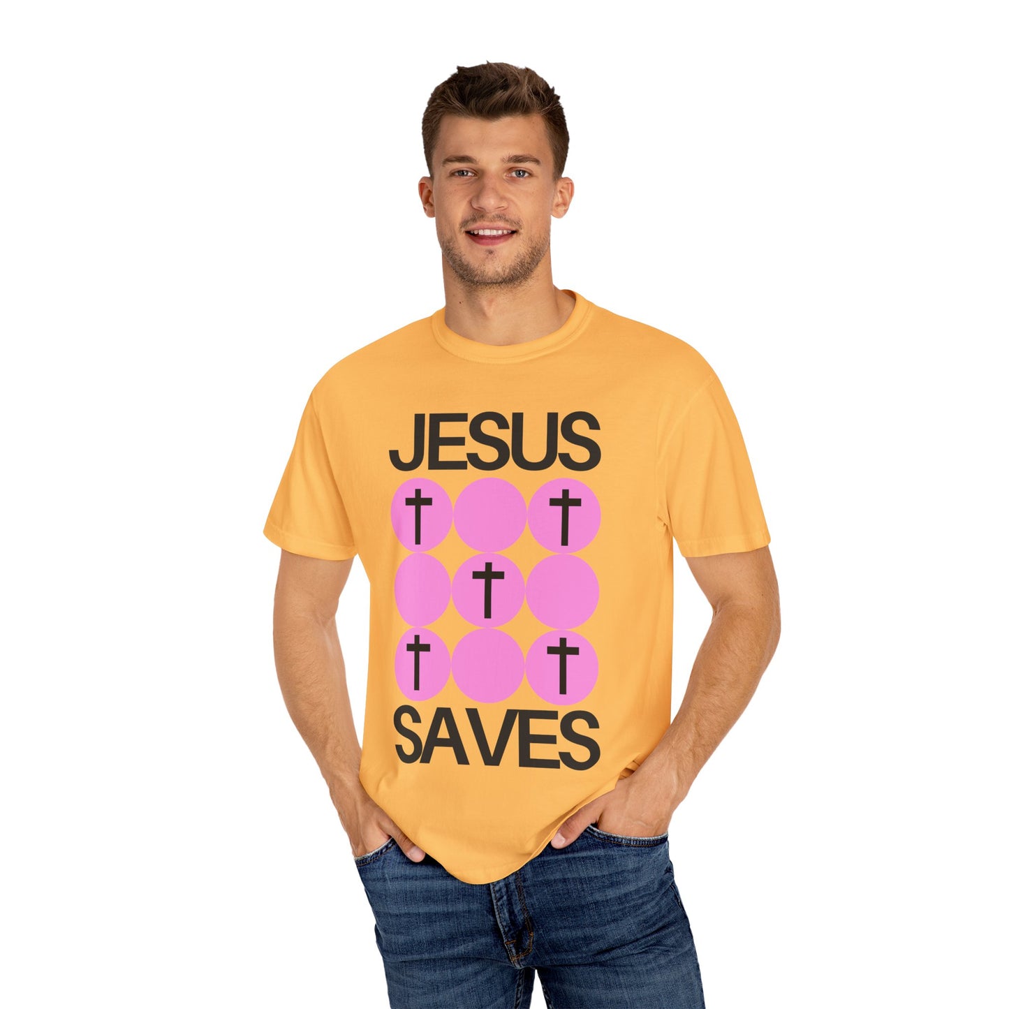 Jesus Saves (Unisex Garment-Dyed T-shirt)