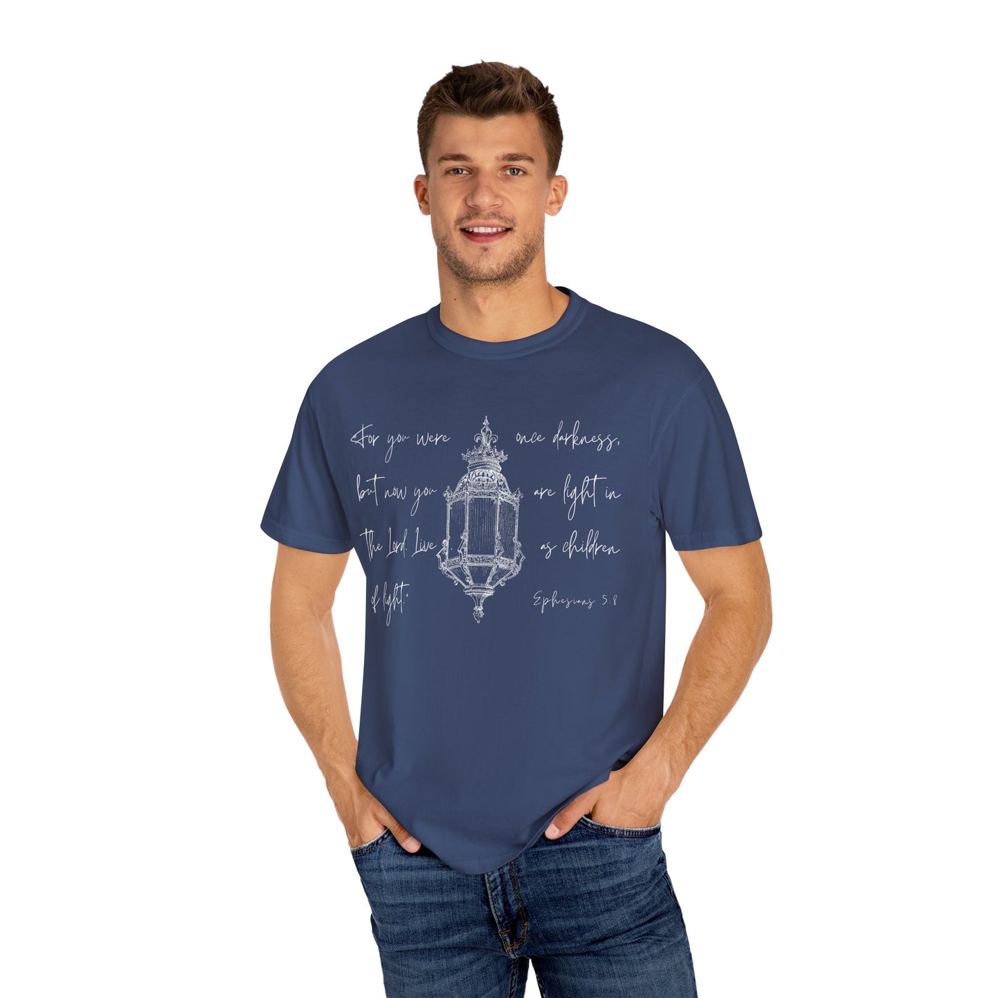 Light in the Lord (Unisex Garment-Dyed T-shirt)