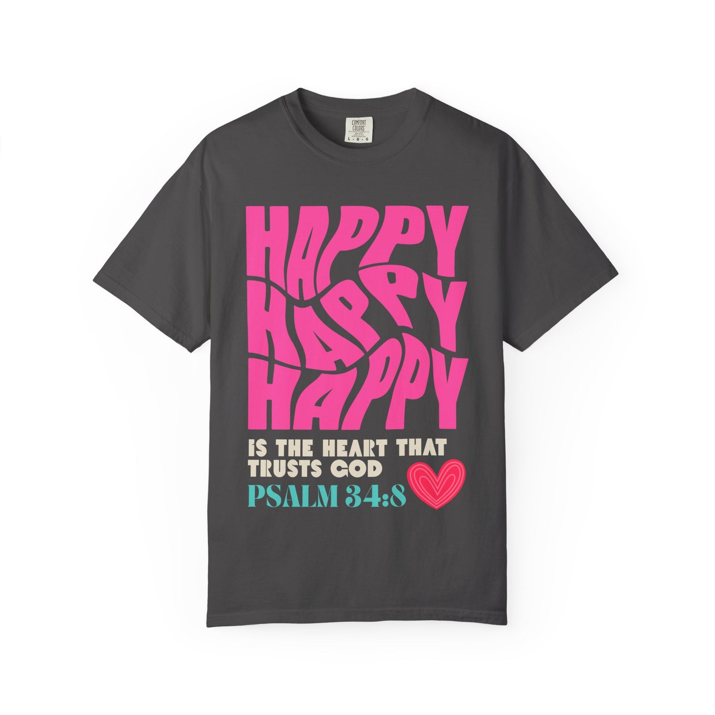 Happy Heart (Unisex Garment-Dyed T-shirt)
