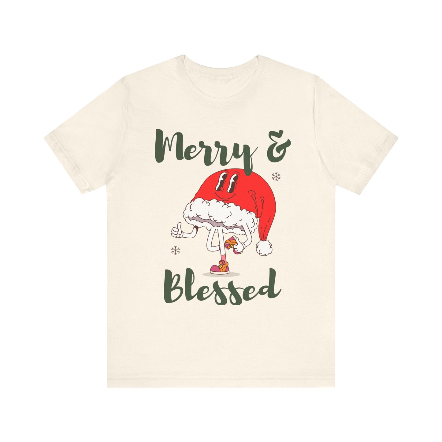 Merry & Blessed (Unisex Holiday Tee)