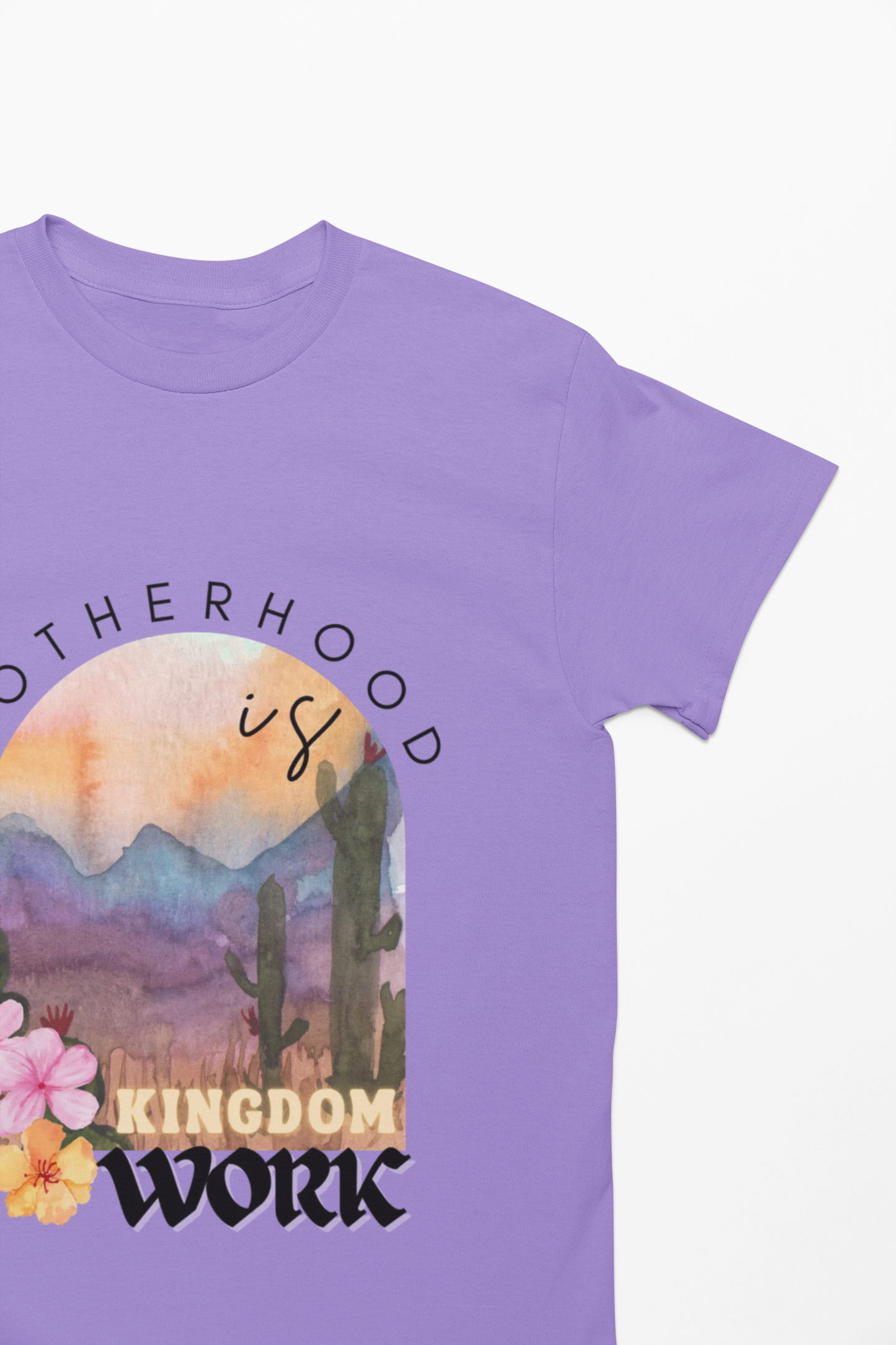 Motherhood Is Kingdom Work (Unisex Garment-Dyed T-shirt)