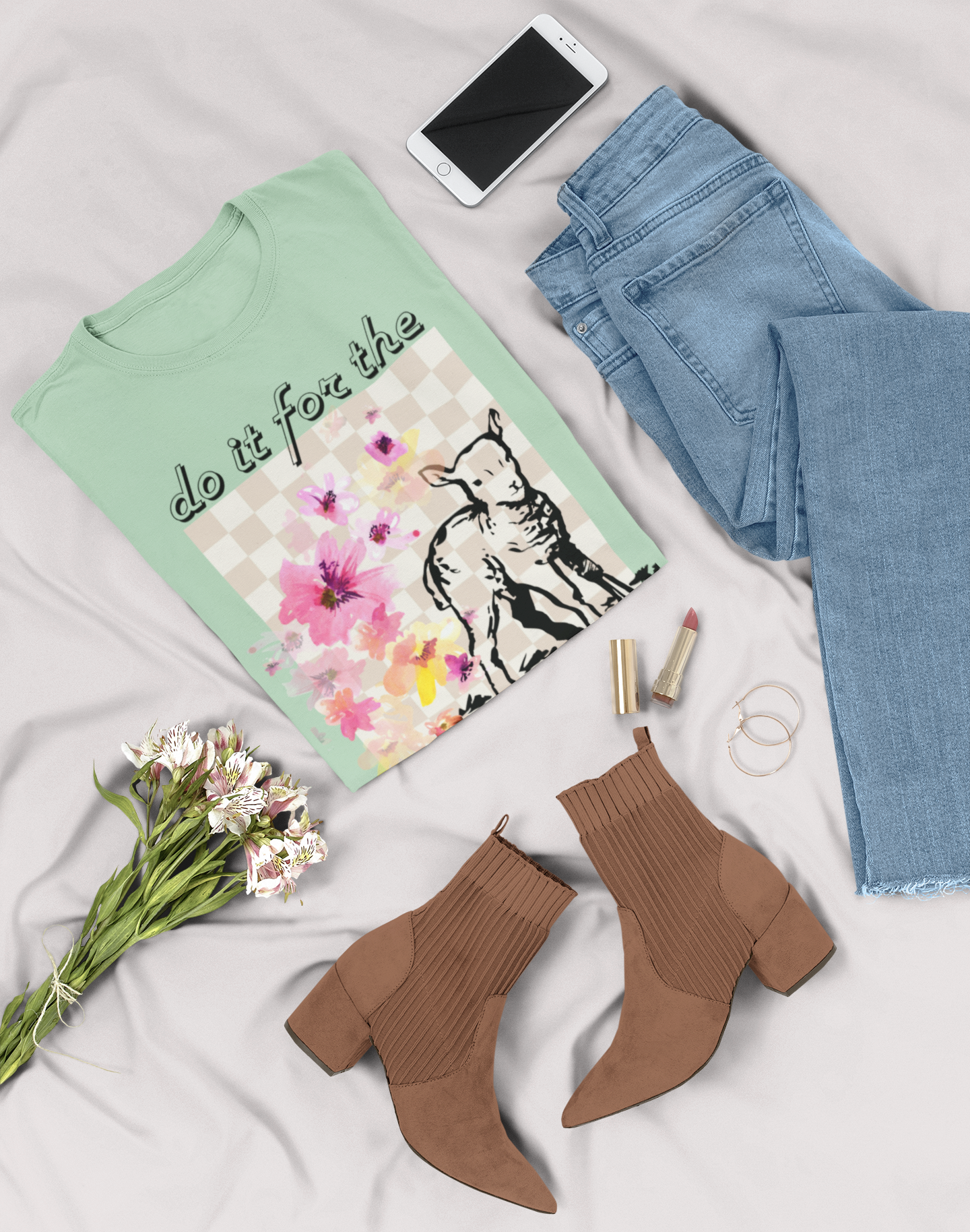 Do It For The Lamb (Unisex Garment-Dyed T-shirt)