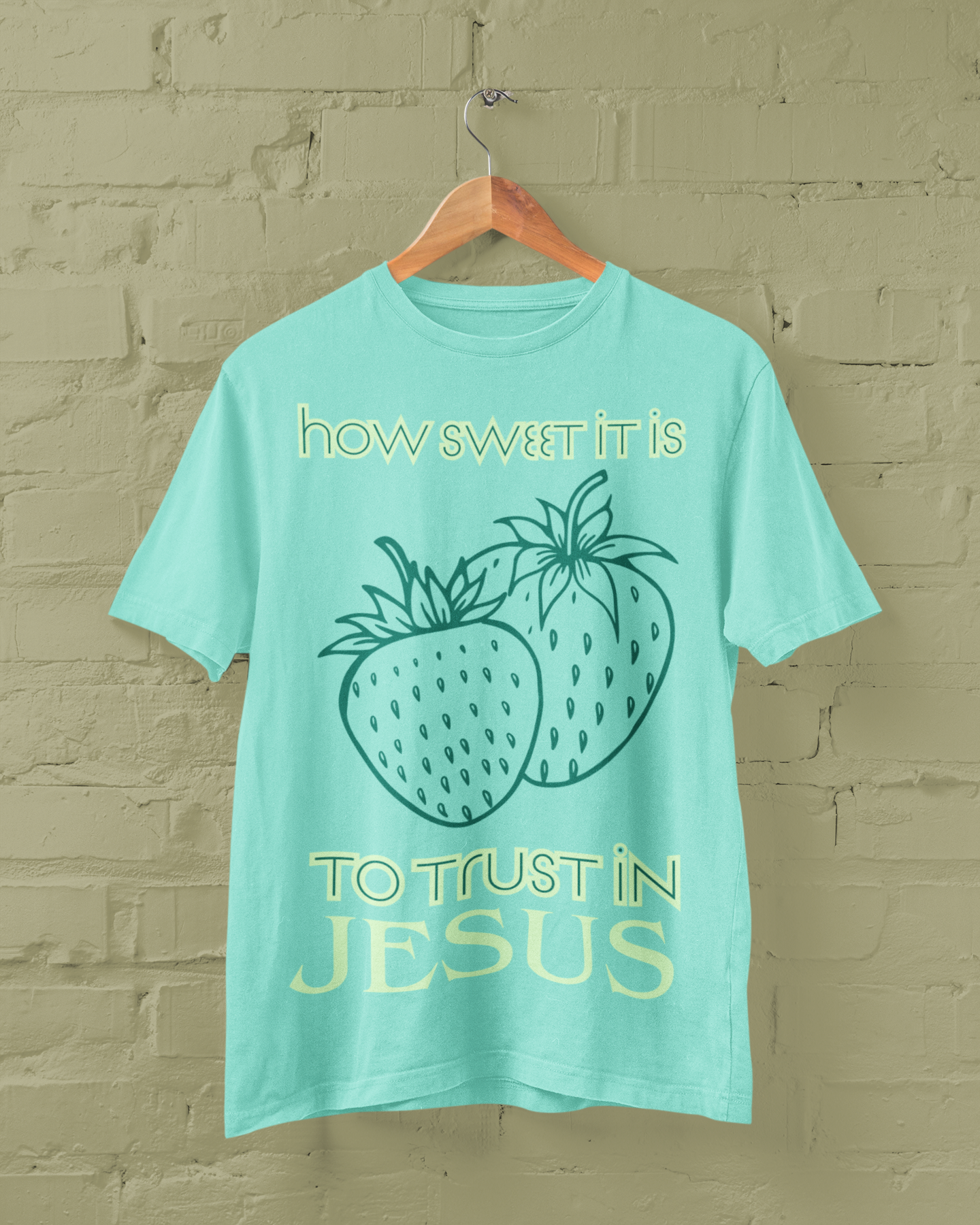 Trust In Jesus (Unisex Garment-Dyed T-shirt)