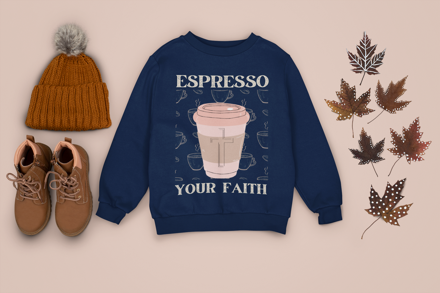 Espresso Your Faith (Unisex Heavy Blend™ Crewneck Sweatshirt)