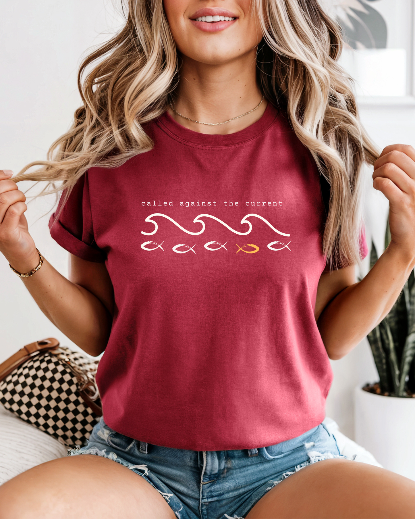 Called Against the Current (Unisex Garment-Dyed T-shirt)