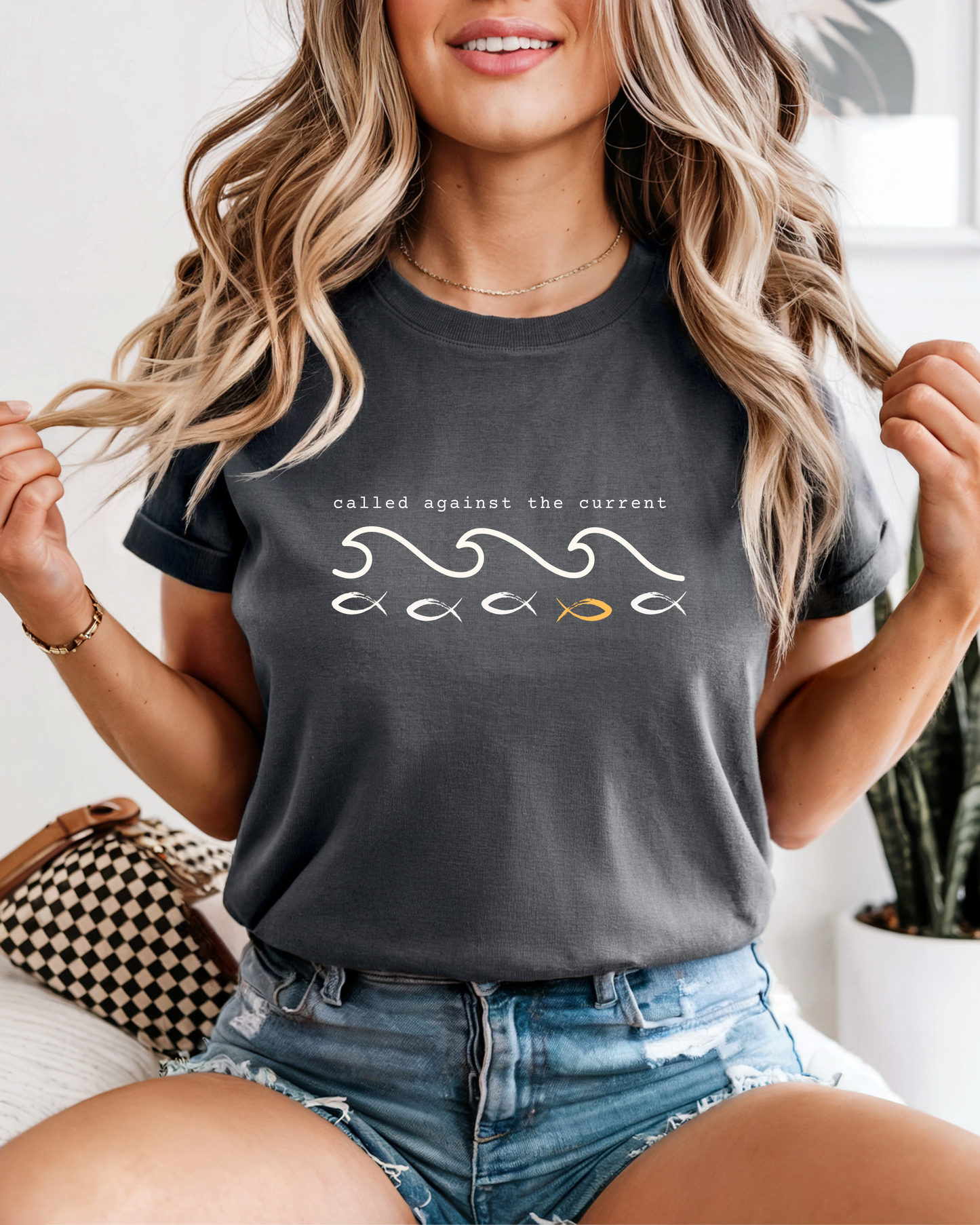 Called Against the Current (Unisex Garment-Dyed T-shirt)