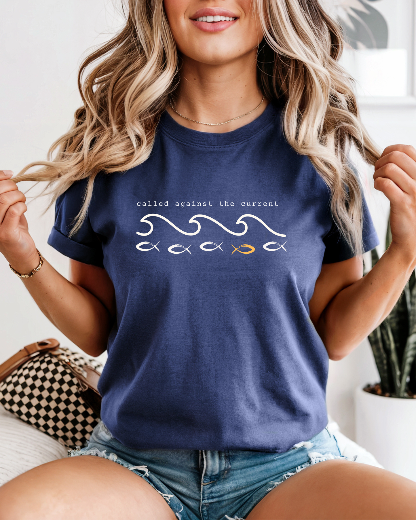 Called Against the Current (Unisex Garment-Dyed T-shirt)