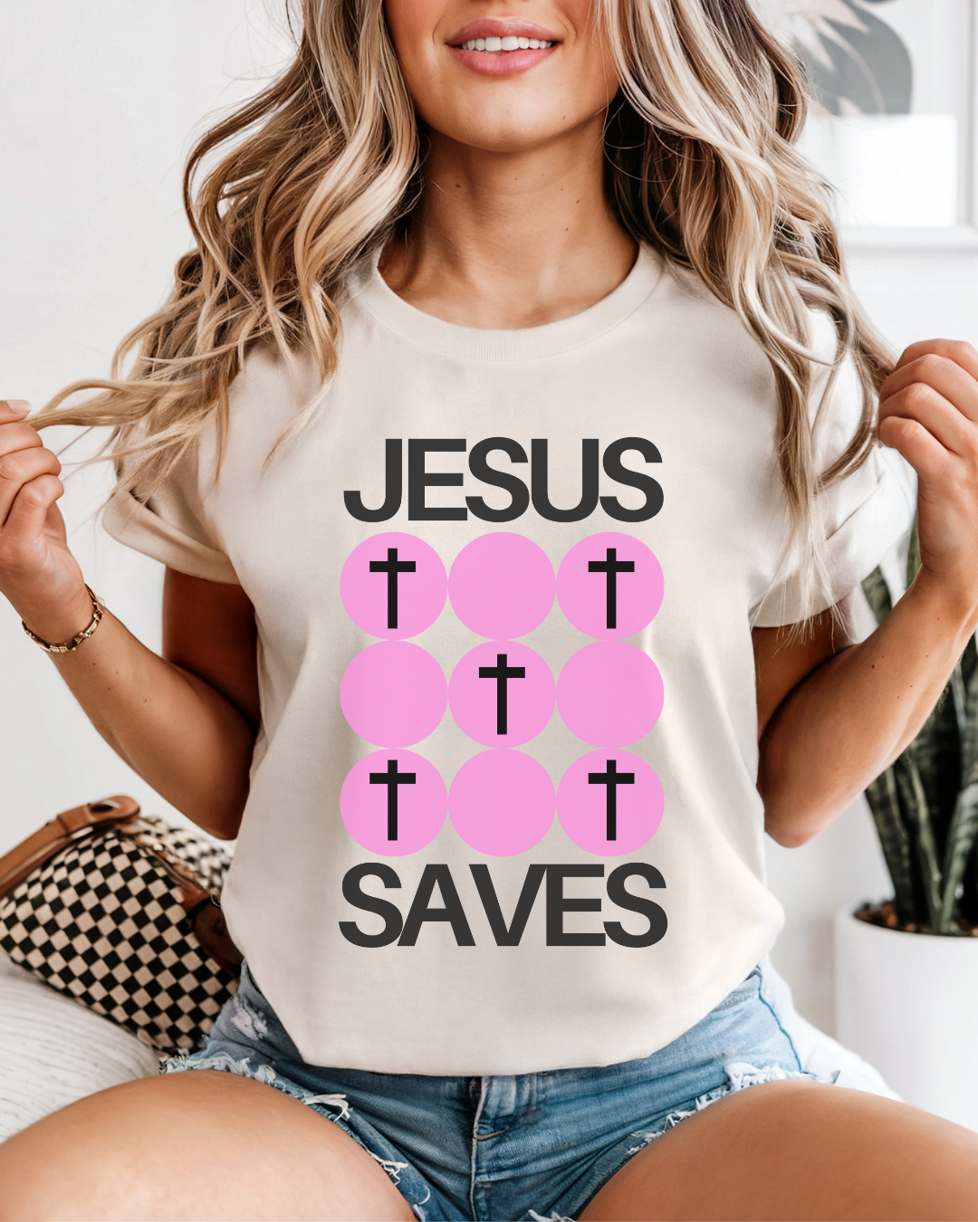 Jesus Saves (Unisex Garment-Dyed T-shirt)