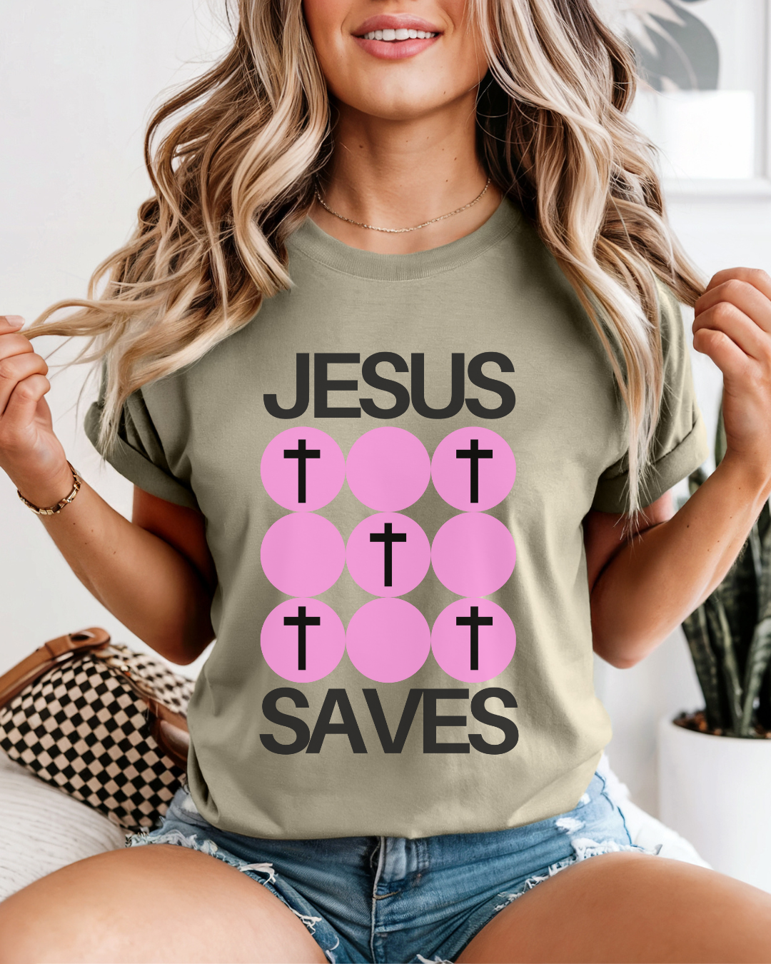 Jesus Saves (Unisex Garment-Dyed T-shirt)