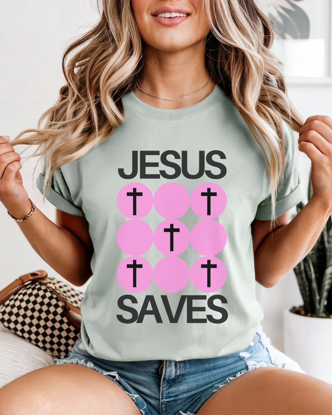 Jesus Saves (Unisex Garment-Dyed T-shirt)