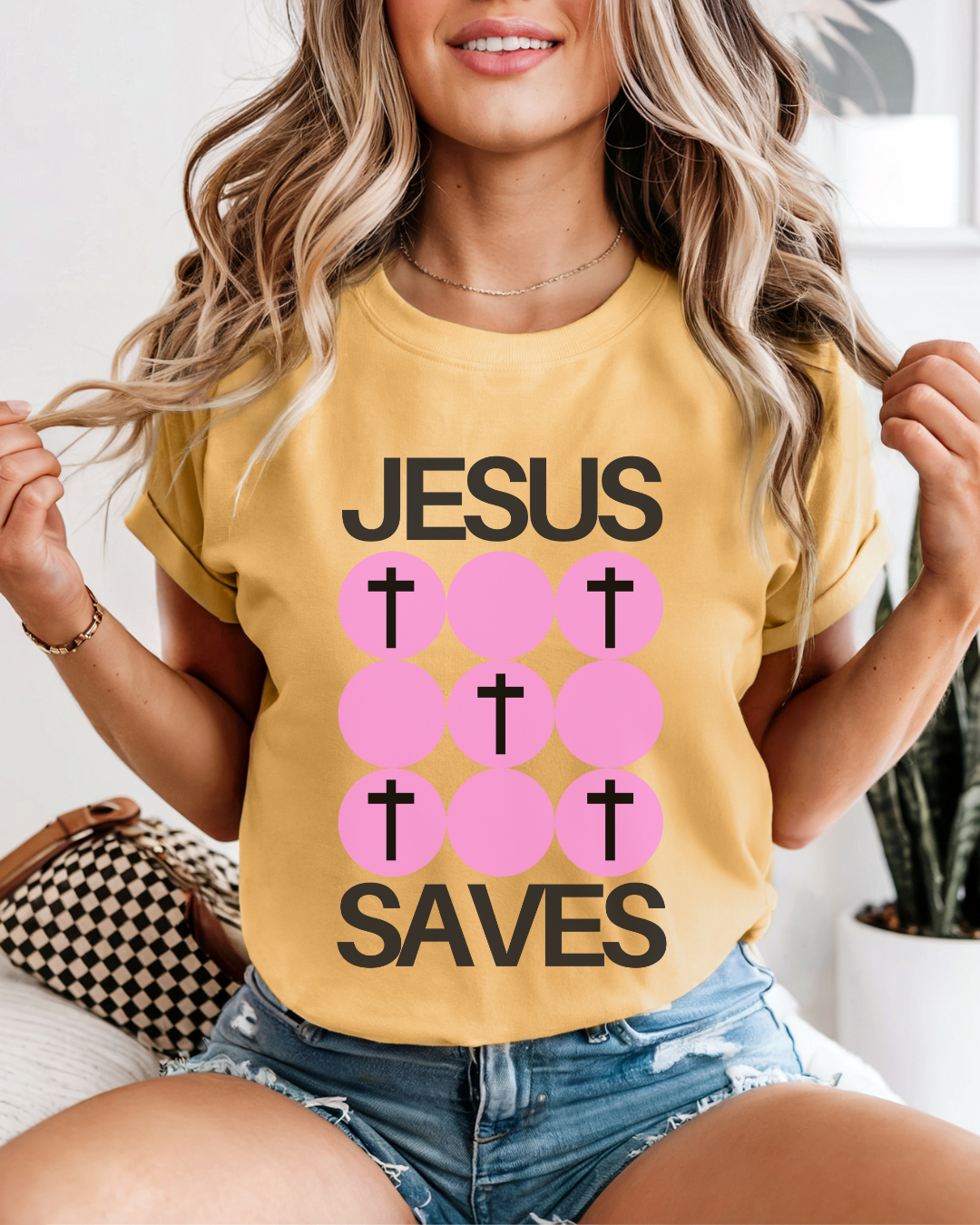 Jesus Saves (Unisex Garment-Dyed T-shirt)