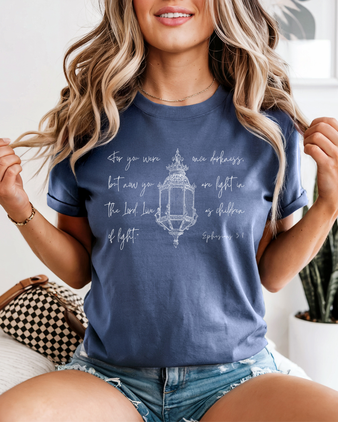 Light in the Lord (Unisex Garment-Dyed T-shirt)