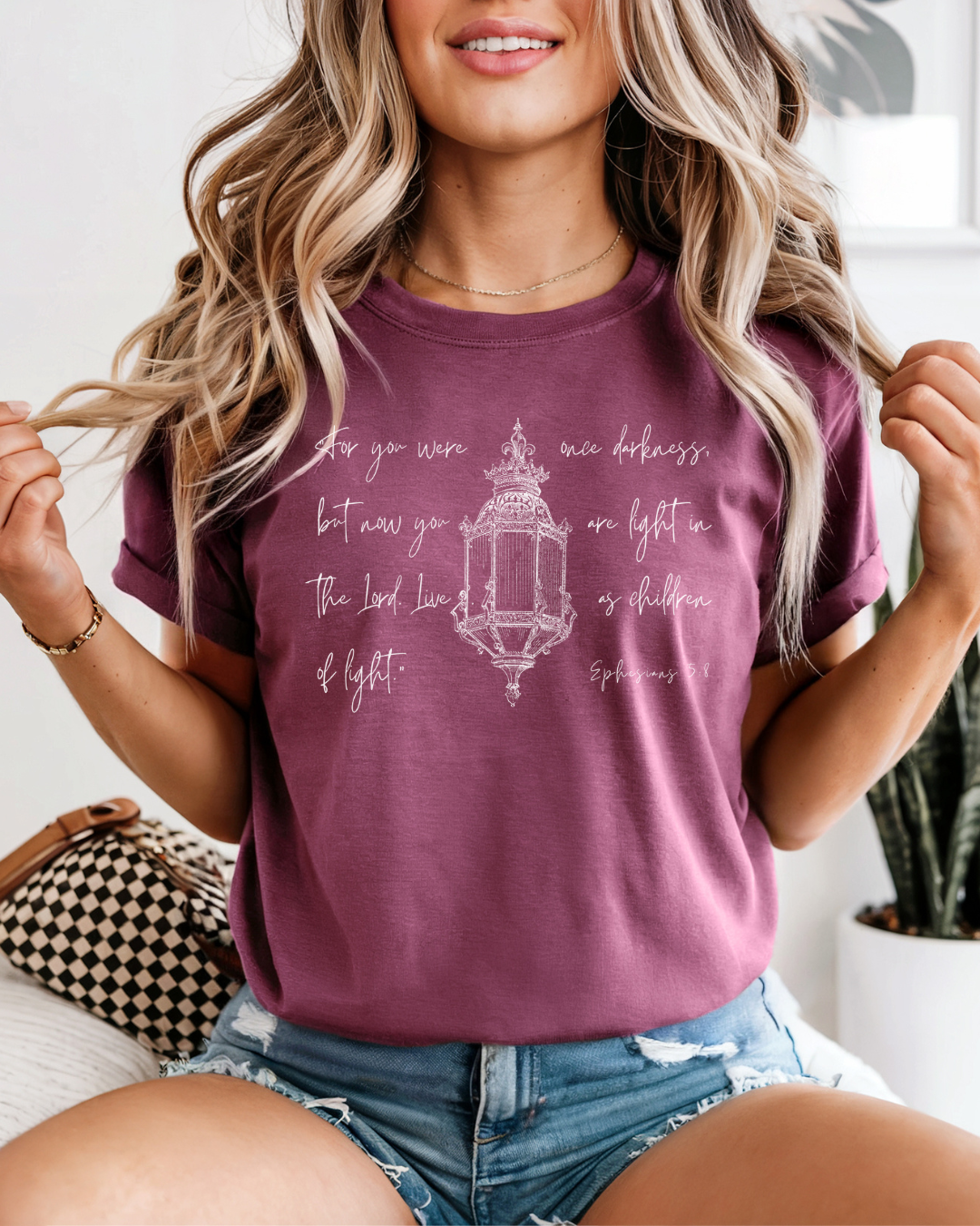 Light in the Lord (Unisex Garment-Dyed T-shirt)