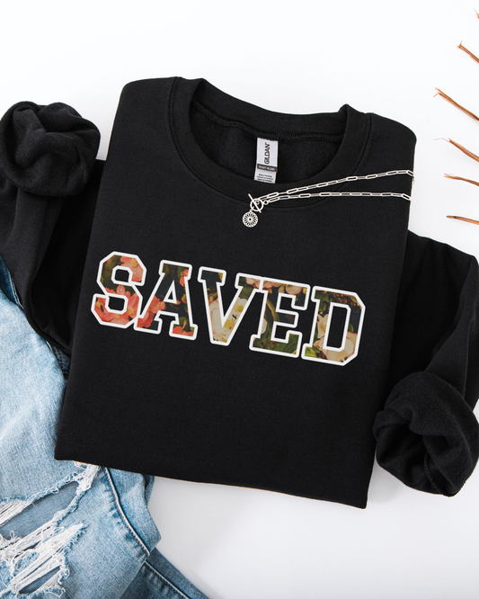 SAVED (Unisex Heavy Blend™ Crewneck Sweatshirt)
