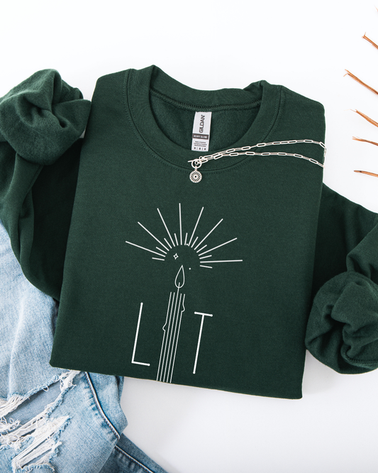 Lit for the Lord (Unisex Heavy Blend™ Crewneck Sweatshirt)