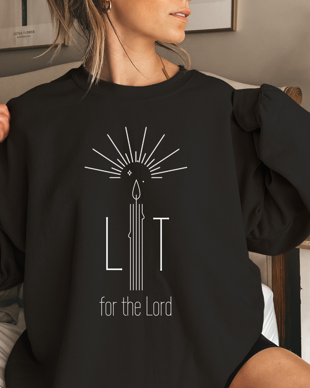 Lit for the Lord (Unisex Heavy Blend™ Crewneck Sweatshirt)