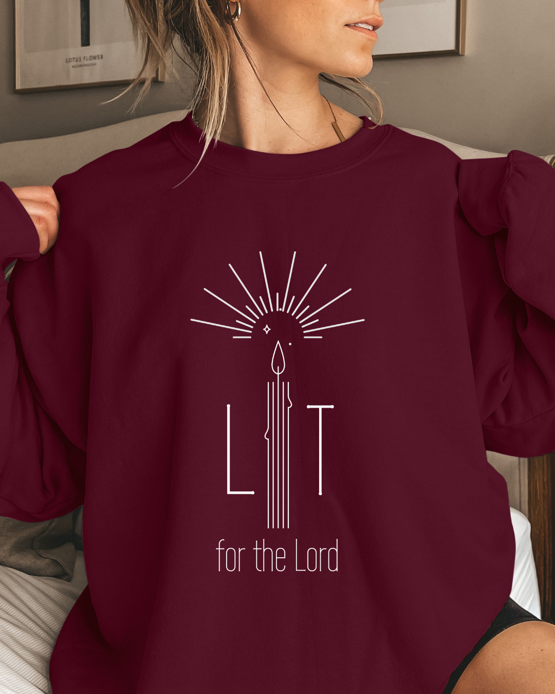 Lit for the Lord (Unisex Heavy Blend™ Crewneck Sweatshirt)