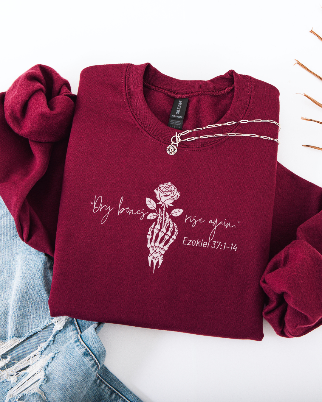 Dry Bones Rise Again (Unisex Heavy Blend™ Crewneck Sweatshirt)