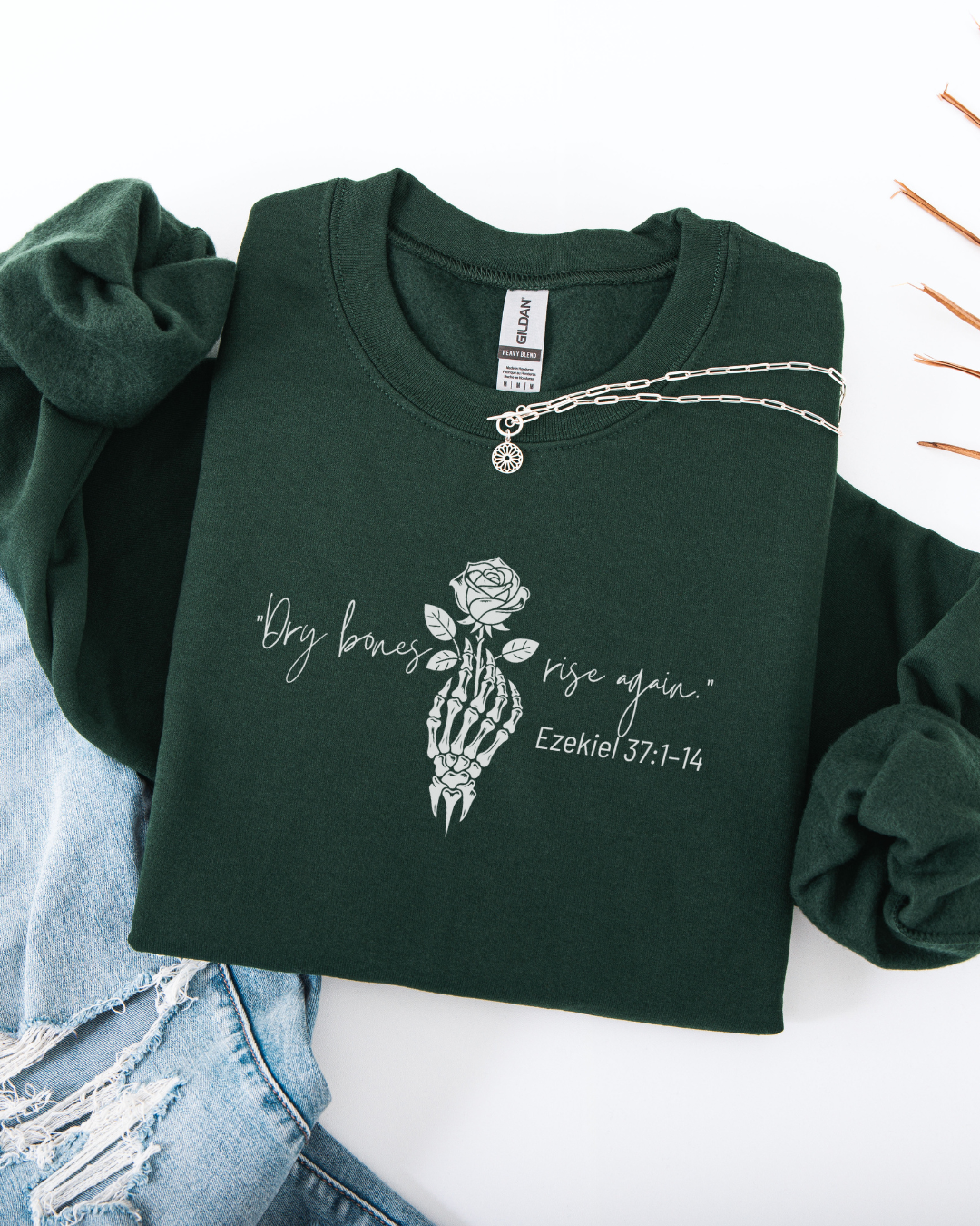 Dry Bones Rise Again (Unisex Heavy Blend™ Crewneck Sweatshirt)