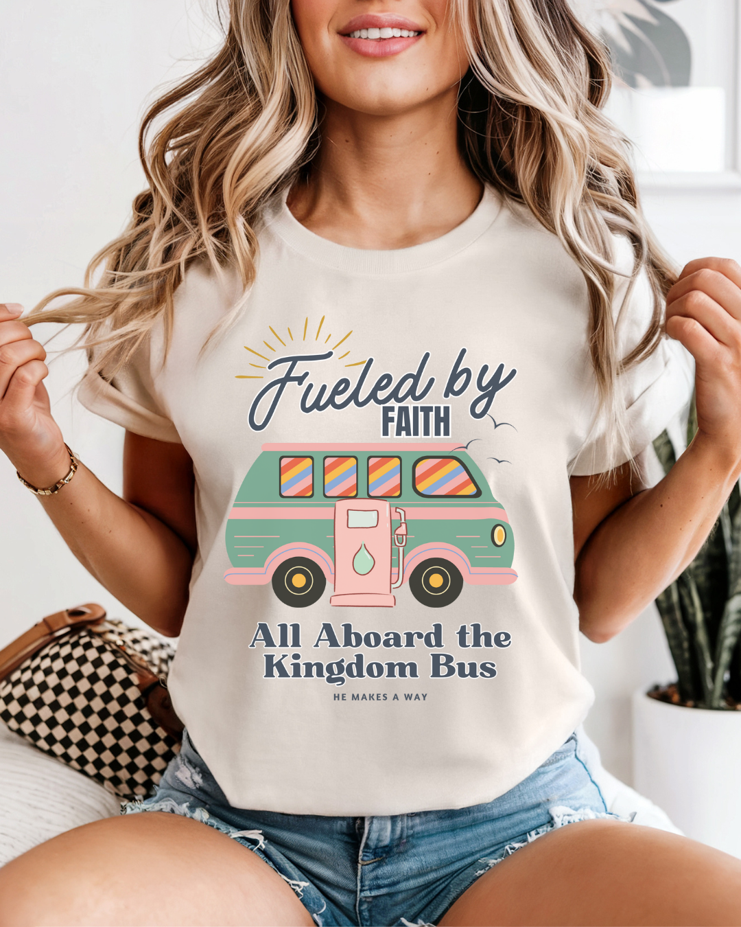 Fueled by Faith (Unisex Garment-Dyed T-shirt)