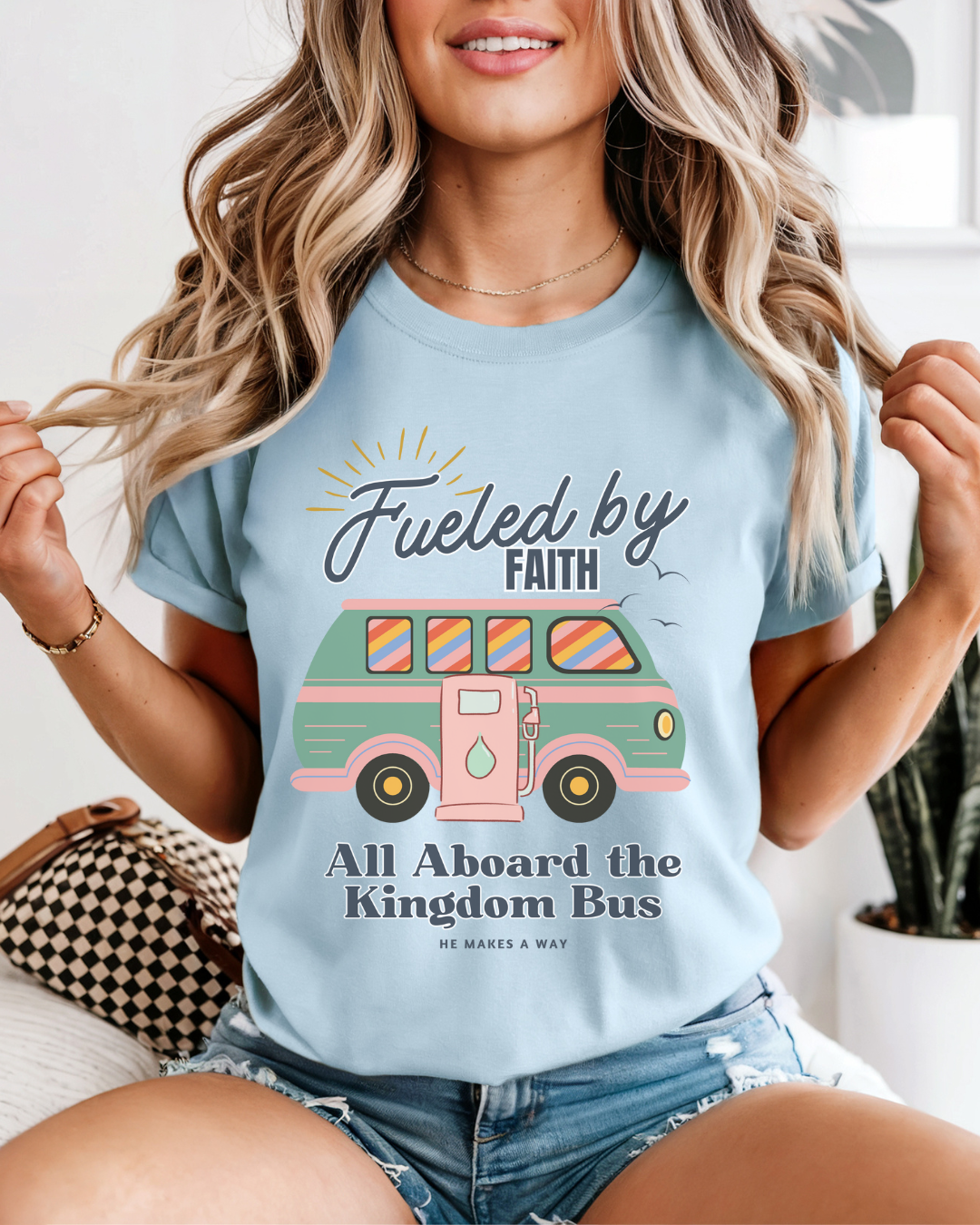 Fueled by Faith (Unisex Garment-Dyed T-shirt)