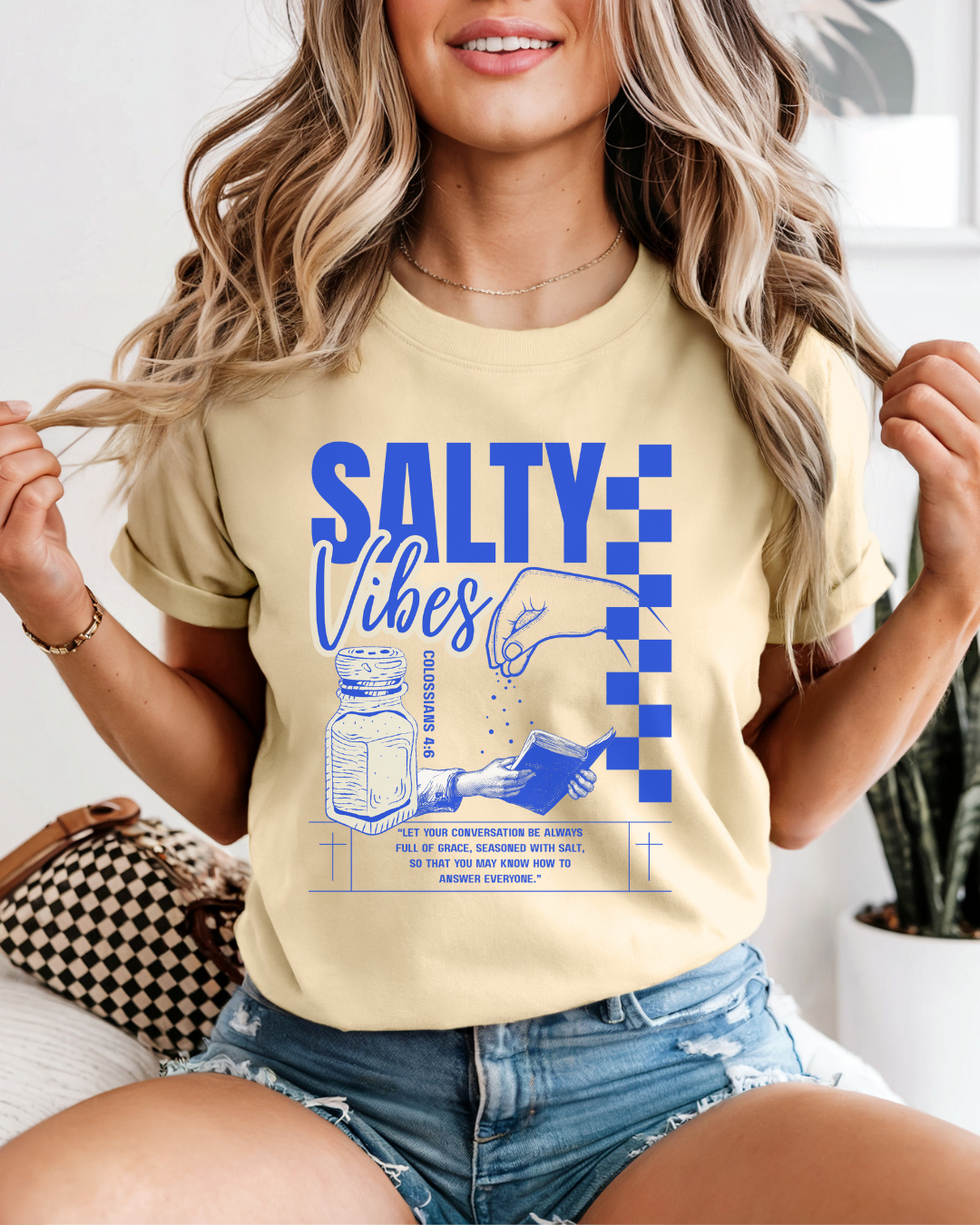 Salty Vibes (Unisex Garment-Dyed T-shirt)