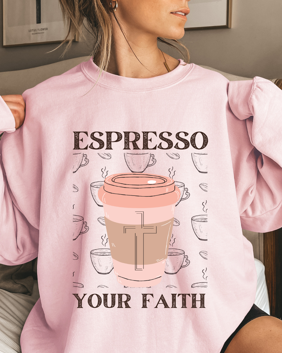 Espresso Your Faith (Unisex Heavy Blend™ Crewneck Sweatshirt)