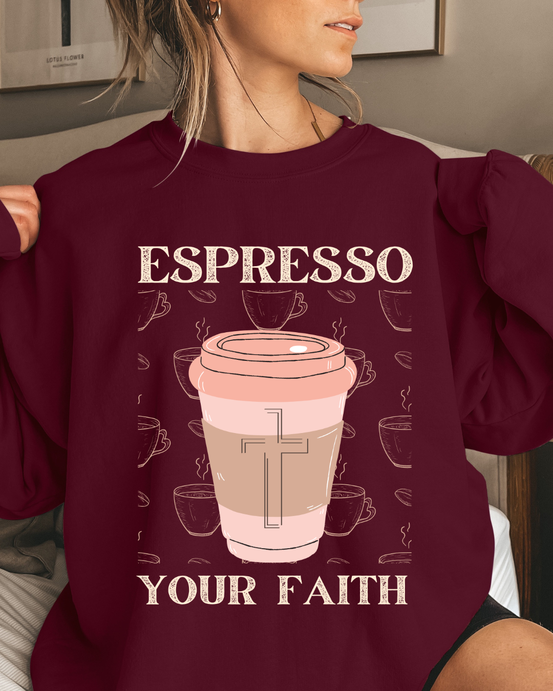 Espresso Your Faith (Unisex Heavy Blend™ Crewneck Sweatshirt)